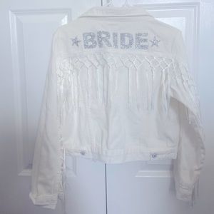 Bride Western fringe Jean jacket